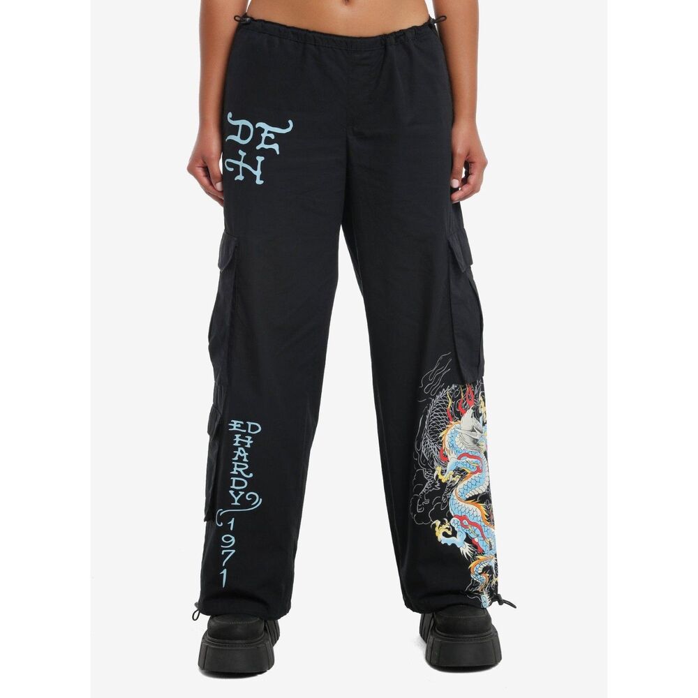 Ed Hardy Dragon Cargo Pants – Size X